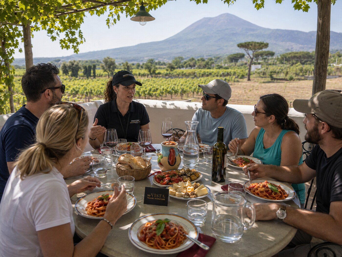Pranzo tipico con degustazione di vini in un vigneto alle pendici del Vesuvio